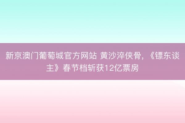 新京澳门葡萄城官方网站 黄沙淬侠骨, 《镖东谈主》春节档斩获12亿票房
