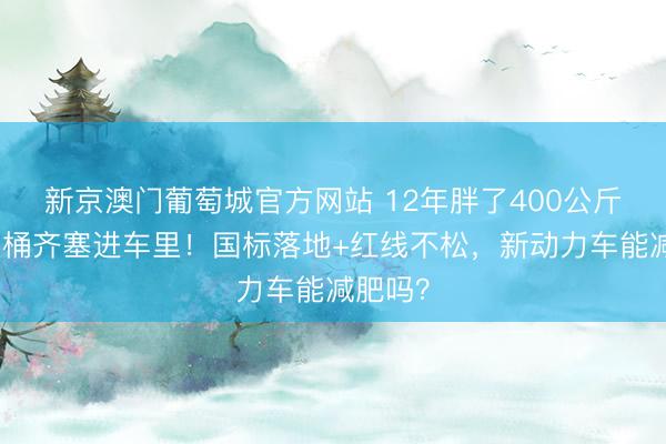 新京澳门葡萄城官方网站 12年胖了400公斤,连马桶齐塞进车里!国标落地+红线不松,新动力车能减肥吗?