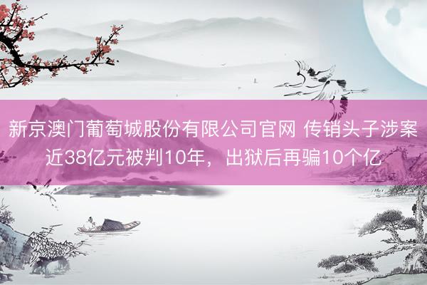 新京澳门葡萄城股份有限公司官网 传销头子涉案近38亿元被判10年，出狱后再骗10个亿