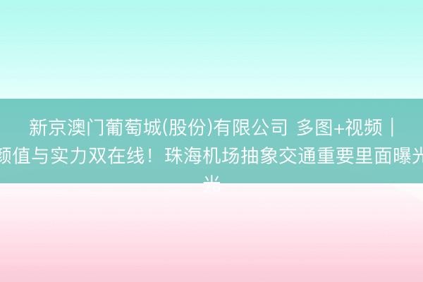 新京澳门葡萄城(股份)有限公司 多图+视频｜颜值与实力双在线！珠海机场抽象交通重要里面曝光
